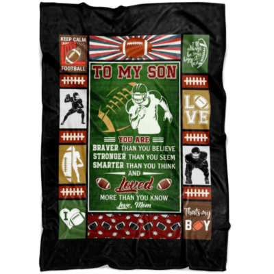 Football Blanket To My Son