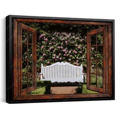 faux window canvas art