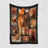 Red Angus Cattles Cow Blanket