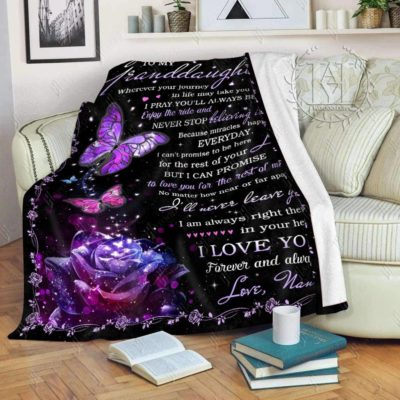 Butterfly Blanket For Granddaughter