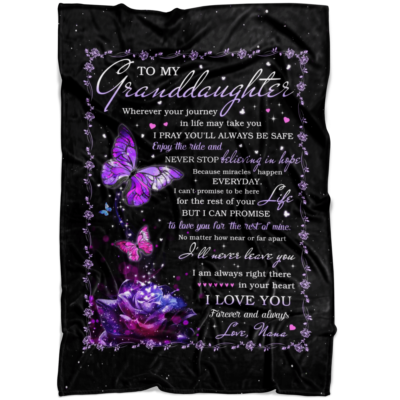 Butterfly Blanket For Granddaughter