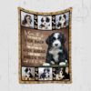 Bernedoodle Dog Beside You Blanket