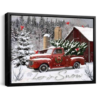 white christmas canvas