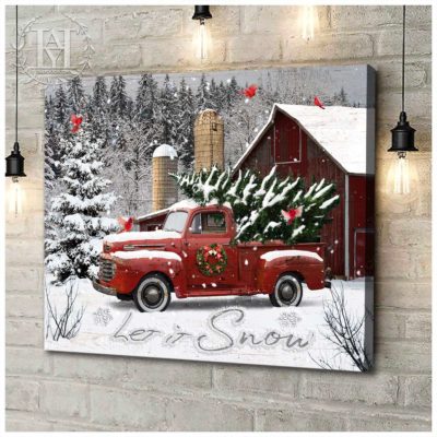 white christmas canvas