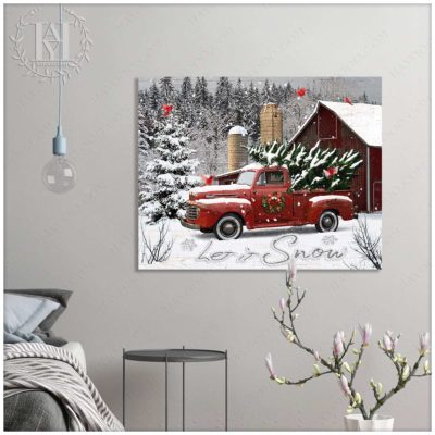 white christmas canvas