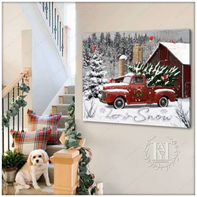 white christmas canvas