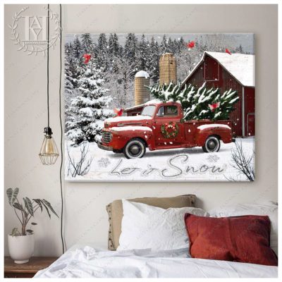 white christmas canvas