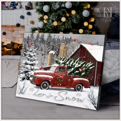 white christmas canvas