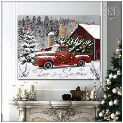 white christmas canvas
