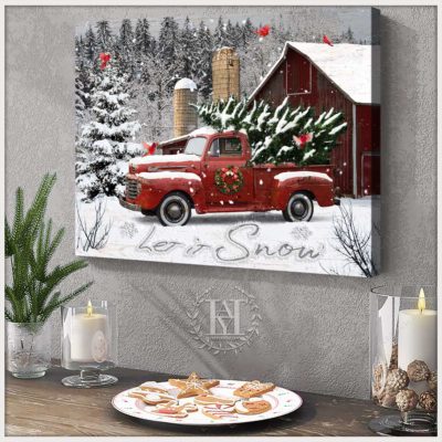 white christmas canvas