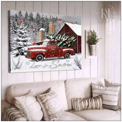 white christmas canvas