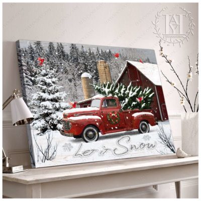 white christmas canvas