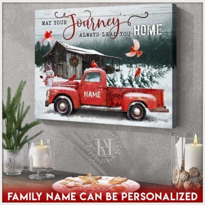 vintage christmas canvas