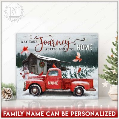 vintage christmas canvas