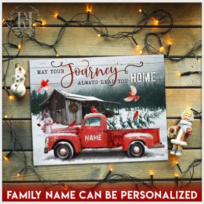 vintage christmas canvas