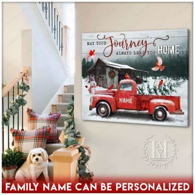 vintage christmas canvas