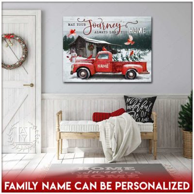 vintage christmas canvas