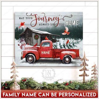 vintage christmas canvas