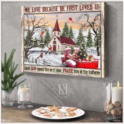 white christmas wall art