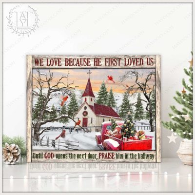 white christmas wall art