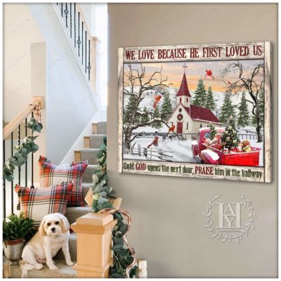 white christmas wall art