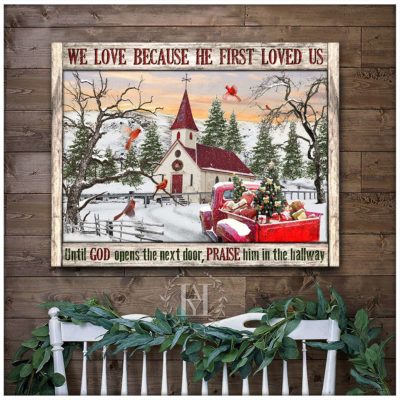 white christmas wall art