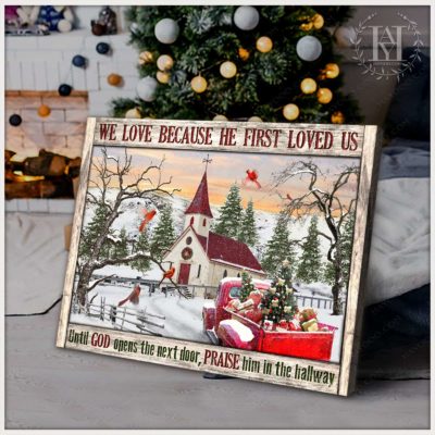 white christmas wall art