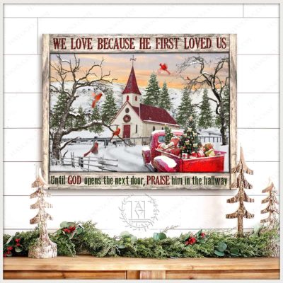 white christmas wall art