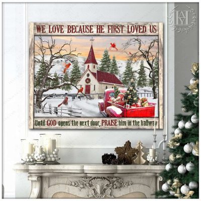 white christmas wall art