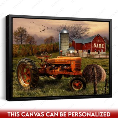 red tractor canvas