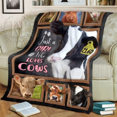 Cow Blanket Just A Girl