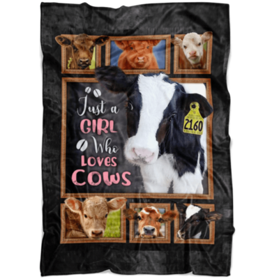 Cow Blanket Just A Girl