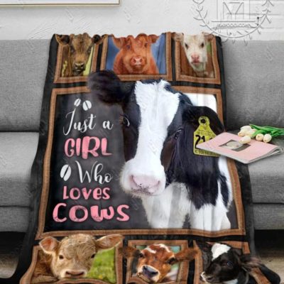 Cow Blanket Just A Girl