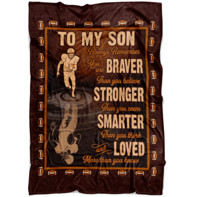 Football Blanket To My Son