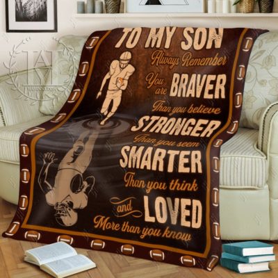 Football Blanket To My Son