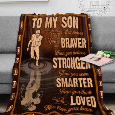 Football Blanket To My Son