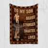 Football Blanket To My Son