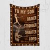 Baseball Blanket To My Son