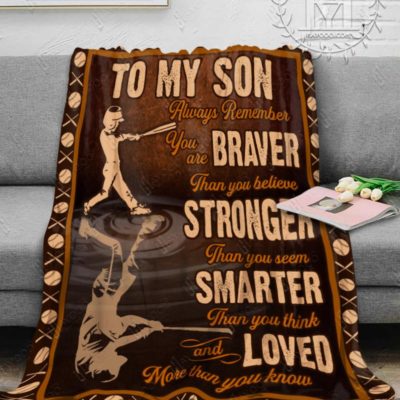 Baseball Blanket To My Son