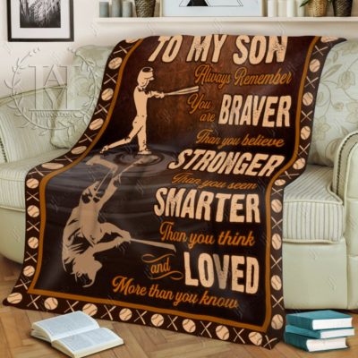 Baseball Blanket To My Son