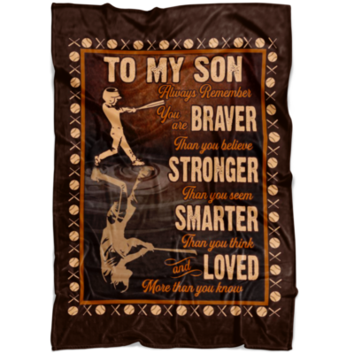 Baseball Blanket To My Son