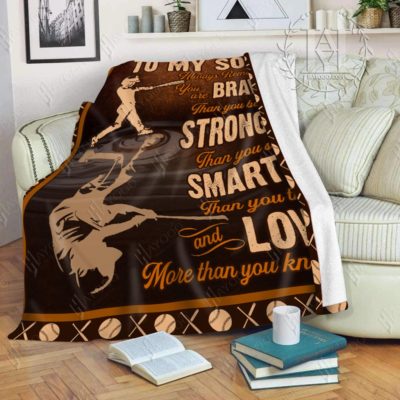 Baseball Blanket To My Son