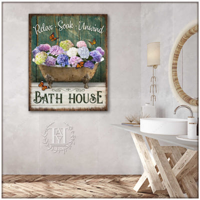 rustic farmhouse bathroom art