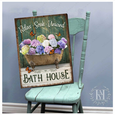 rustic farmhouse bathroom art