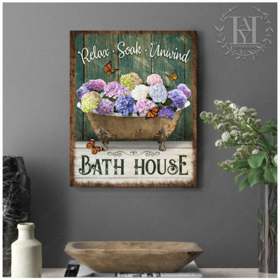 rustic farmhouse bathroom art