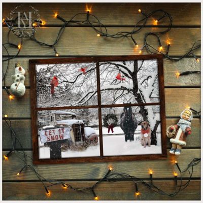 farmhouse winter wall art
