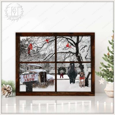 farmhouse winter wall art