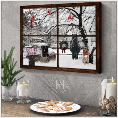 farmhouse winter wall art