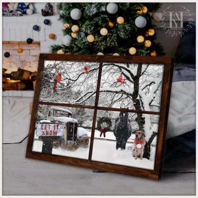 farmhouse winter wall art