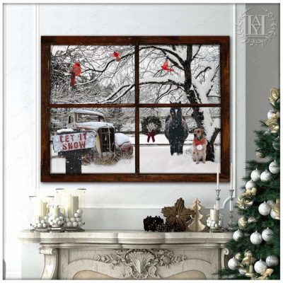 farmhouse winter wall art